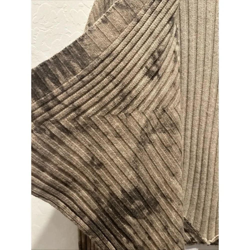 Alberto Makali Cardigan Brown Wool Blend Knit‎ Sweater XL Lagenlook Y2K Boho